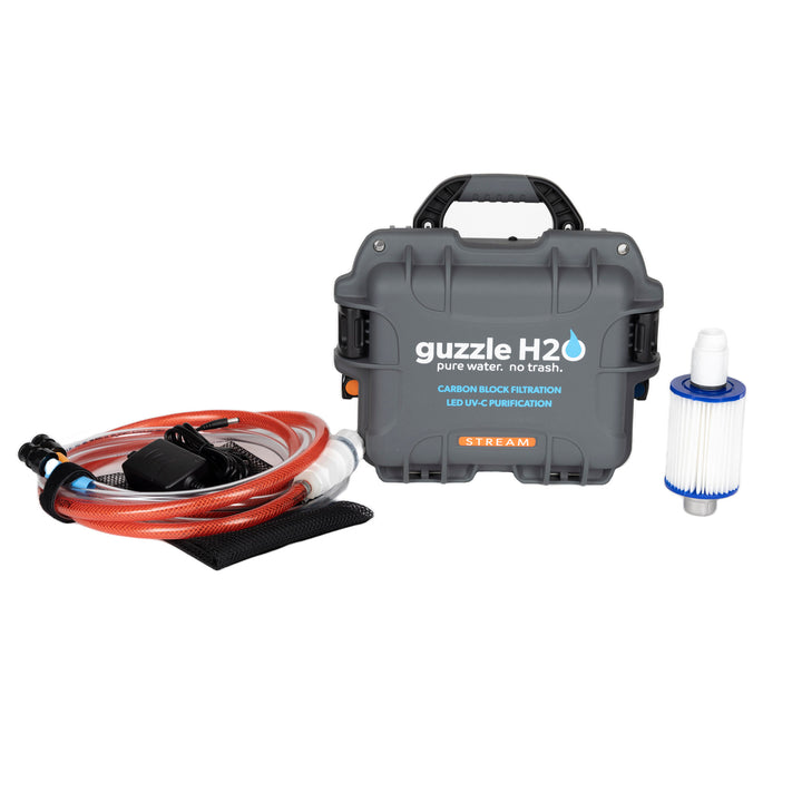 Guzzle H2O Stream with LED UV-C Purification and Carbon Block Filtration
