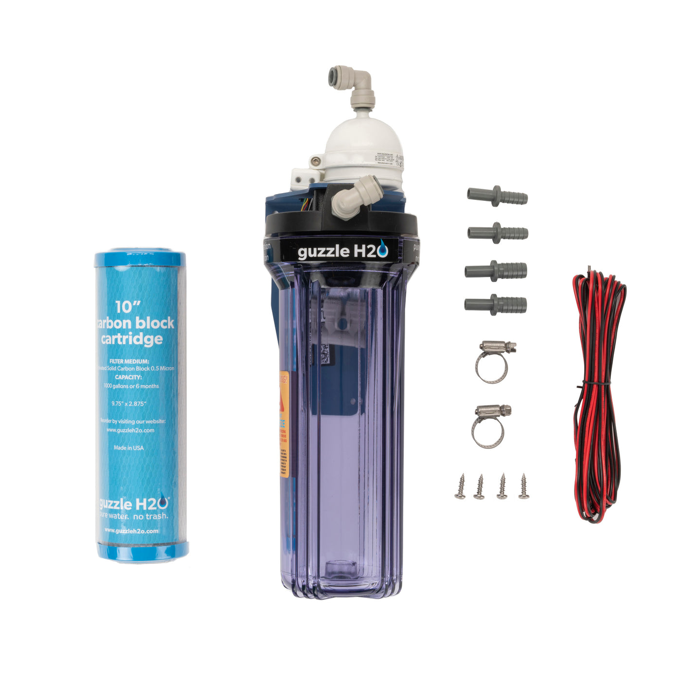 Guzzle H2O Stealth 10 Water Purification and Filtration System with Parts
